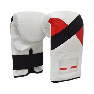 Boxing Red White Bag Gloves